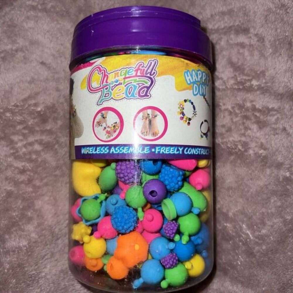 Multi-Color Interlocking Beads Assorted Sizes‎ & Colors Create Assemble Kids